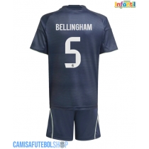 Camisa de time de futebol Real Madrid Jude Bellingham #5 Replicas 2º Equipamento Infantil 2025-26 Manga Curta (+ Calças curtas)